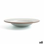 Assiette creuse Ariane Terra Céramique Beige (Ø 26 cm) (6 Unités)