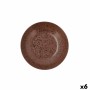 Assiette creuse Ariane Oxide Céramique Marron (Ø 21 cm) (6 Unités)