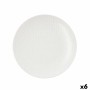Assiette plate Ariane Ripple Céramique Blanc (22 cm) (6 Unités)