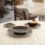 Assiette plate Ariane Decor Céramique Marron (Ø 28 cm) (6 Unités)
