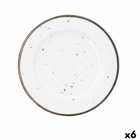 Assiette plate Bidasoa Brasser Dots Ikonic Céramique Bicolore (Ø 27 cm) (6 Unités)