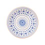 Plato de Postre Quid Vita Tribal Cerámica Azul (19 cm) (12 Unidades)