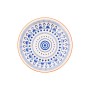 Assiette creuse Quid Vita Tribal Céramique Bleu (ø 21,5 cm) (12 Unités)