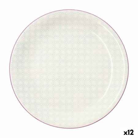 Assiette plate Quid Vita Soft Céramique Rose (ø 26,5 cm) (12 Unités)