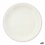 Assiette plate Quid Vita Soft Céramique Rose (ø 26,5 cm) (12 Unités)