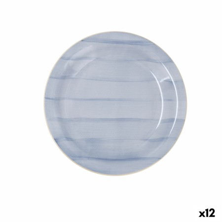 Plato de Postre Quid Brisa Cielo Cerámica Azul (19 cm) (12 Unidades)