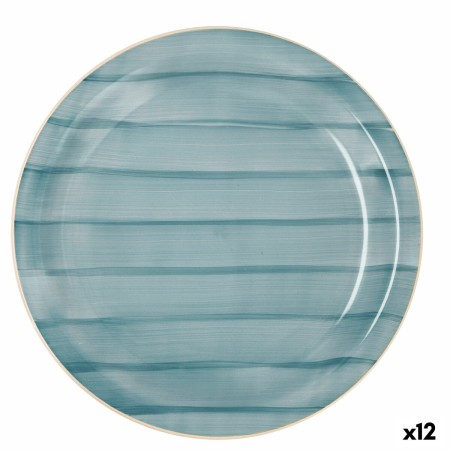 Assiette plate Quid Brisa Marina Céramique Vert (Ø 27 cm) (12 Unités)