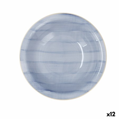 Plato Hondo Quid Brisa Cielo Cerámica Azul (ø 21,5 cm) (12 Unidades)