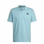 Polo à manches courtes homme Adidas Clubhouse Turquoise