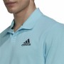 Polo de Manga Corta Hombre Adidas Clubhouse Turquesa