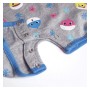 Barboteuse à Manches Courtes pour Bébé Baby Shark Gris