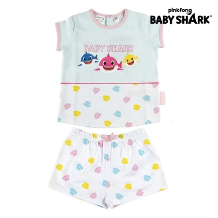 Pyjama Enfant Baby Shark Blanc