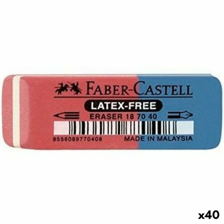 Goma de borrar Faber-Castell Rojo Azul (40 unidades)