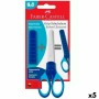 Tijeras Faber-Castell Azul (5 Unidades)