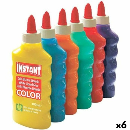 Pegamento en gel Playcolor Instant Multicolor 180 ml (6 Unidades)