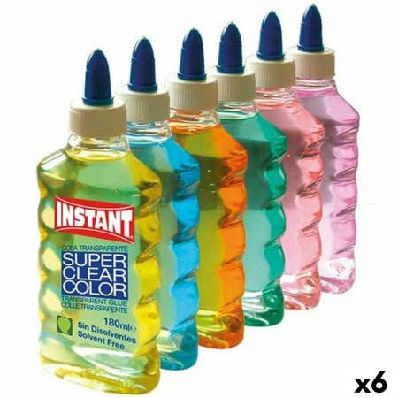 Colle en gel Playcolor Instant Multicouleur 180 ml (6 Unités)