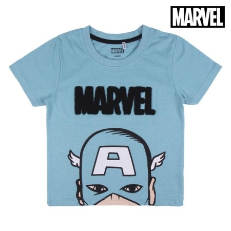 T shirt à manches courtes Enfant Marvel Bleu