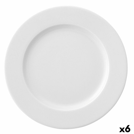 Plato Llano Ariane Prime Cerámica Blanco (Ø 29 cm) (6 Unidades)