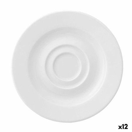 Assiette Ariane Prime Espresso Céramique Blanc (13 cm) (12 Unités)