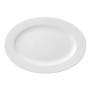 Plato Llano Ariane Prime Ovalado Cerámica Blanco (32 x 25 cm) (6 Unidades)