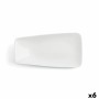 Assiette plate Ariane Vital Rectangulaire Céramique Blanc (33 x 23 cm) (6 Unités)