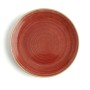Plato Llano Ariane Terra Cerámica Rojo (Ø 18 cm) (12 Unidades)
