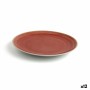 Plato Llano Ariane Terra Cerámica Rojo (Ø 21 cm) (12 Unidades)