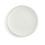 Plato Llano Ariane Terra Cerámica Beige (Ø 27 cm) (6 Unidades)