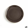 Assiette plate Ariane Terra Céramique Marron (Ø 27 cm) (6 Unités)