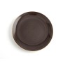 Plato Llano Ariane Terra Cerámica Marrón (Ø 27 cm) (6 Unidades)