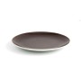 Plato Llano Ariane Terra Cerámica Marrón (Ø 31 cm) (6 Unidades)