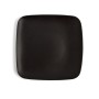 Assiette plate Ariane Antracita Carré Céramique Noir (20 cm) (12 Unités)