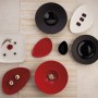 Assiette plate Ariane Antracita Carré Céramique Noir (20 cm) (12 Unités)