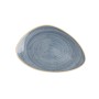 Plato Llano Ariane Terra Triangular Cerámica Azul (Ø 29 cm) (6 Unidades)