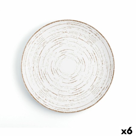 Plato Llano Ariane Tornado Cerámica Bicolor (Ø 31 cm) (6 Unidades)