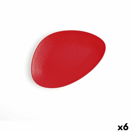 Assiette plate Ariane Antracita Triangulaire Céramique Rouge (Ø 29 cm) (6 Unités)