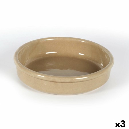 Cazuela Anaflor Cerámica Marrón (Ø 21 cm) (3 Unidades)