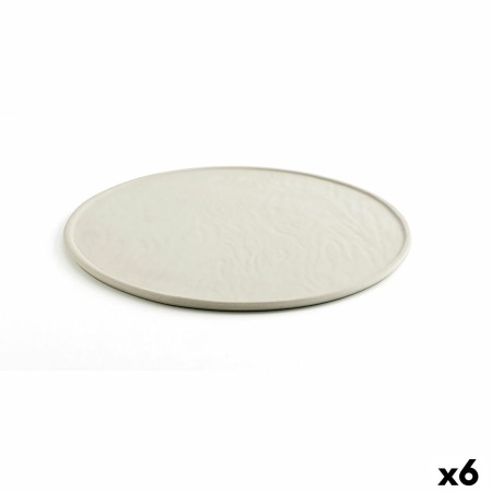 Bajo Plato Quid Cerámica Beige (Ø 33 cm) (6 Unidades)