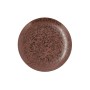 Plato Llano Ariane Oxide Cerámica Marrón (Ø 24 cm) (6 Unidades)
