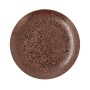 Plato Llano Ariane Oxide Cerámica Marrón (Ø 31 cm) (6 Unidades)