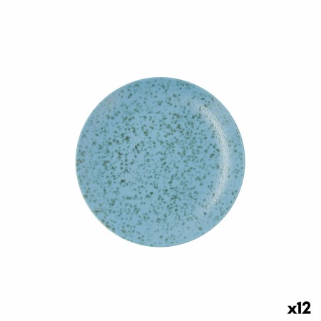 Plato Llano Ariane Oxide Cerámica Azul (Ø 21 cm) (12 Unidades)