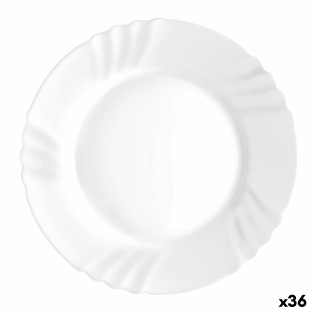 Assiette plate Bormioli Rocco Ebro Blanc verre (24 cm) (36 Unités)