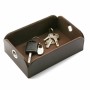 Vide-poches Versa Marron Cuir Synthétique Métal (13 x 6,5 x 20 cm)