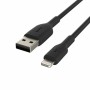 Cable USB a Lightning Belkin CAA001BT3MBK 3 m Negro