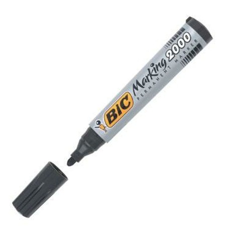 Rotulador permanente Bic Marking 2000 Negro 12 Unidades