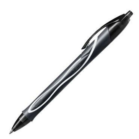 stylo à encre liquide Bic Gel-ocity Quick Dry Noir 0,3 mm (12 Unités)