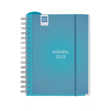 Agenda Finocam 2022-2023 Bleu Scolaire quarto (18,5 x 22 x 2,5 cm)