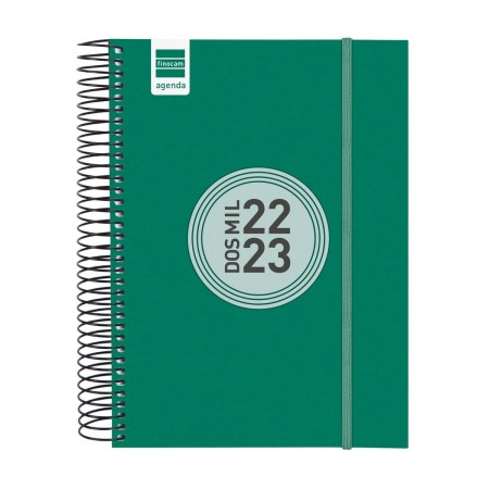 Agenda Finocam 2022-2023 Escolar Verde (17 x 21,2 x 2,5 cm)