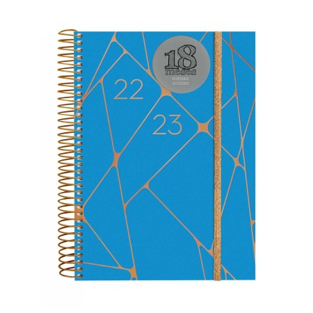 Agenda Finocam ESPIRAL E10 2022-2023 Azul Escolar (15,5 x 21,2 cm)