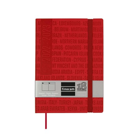 Agenda Finocam MARA Y4 2022-2023 Rojo Escolar (12 x 17 cm)